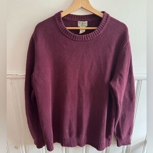 L.L. Bean Men's Burgundy Sweater